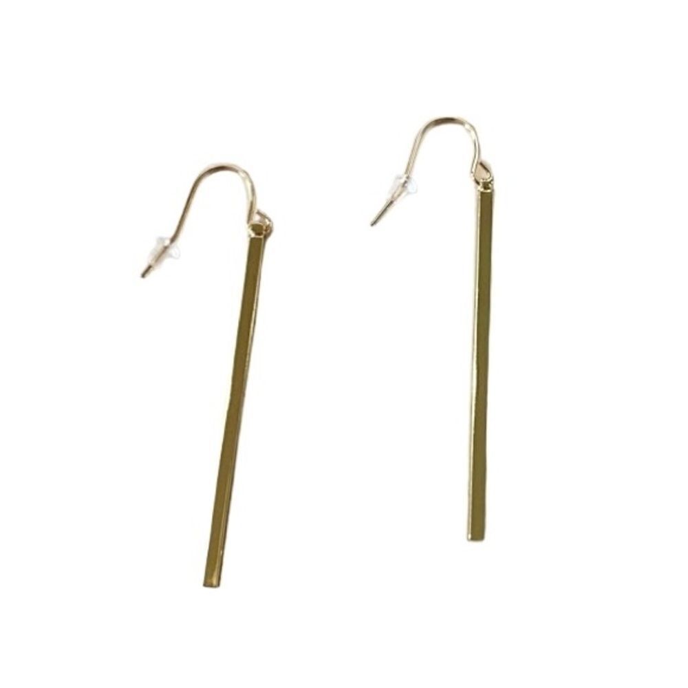 Gold Geometric Drop Earrings